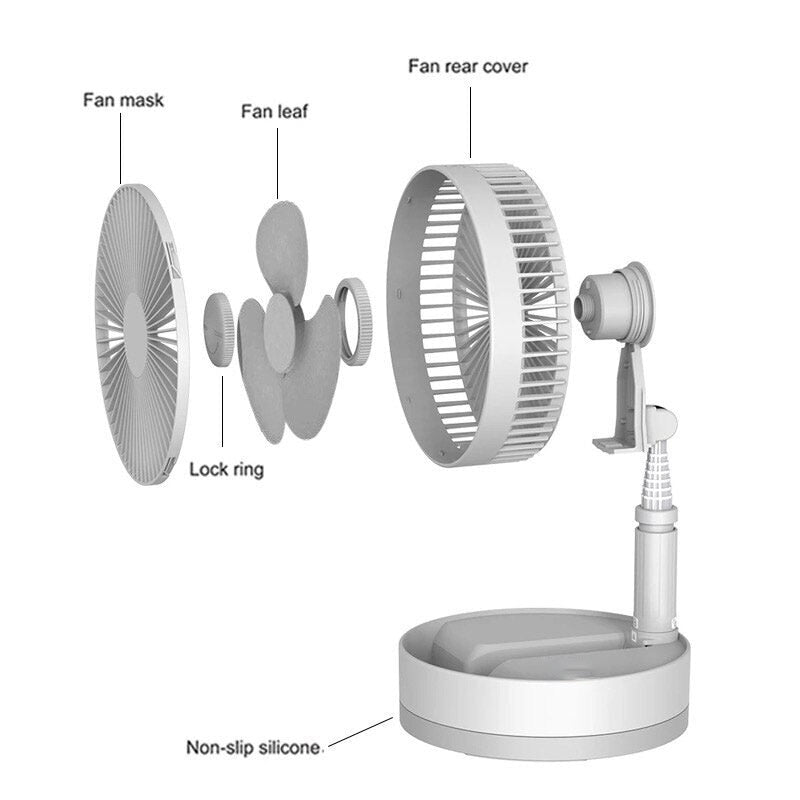 FlexiBreeze™ Portable Folding Fan